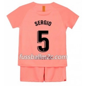 Fußballtrikots FC Barcelona Sergio 5 Kinder Ausweich Trikotsatz 2018-2019
